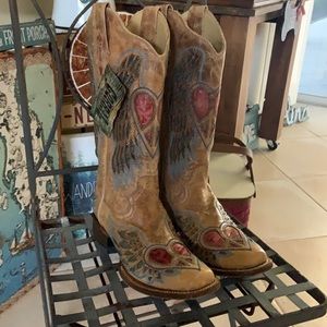 Corral Square Toe Boots NWT 9 1/2